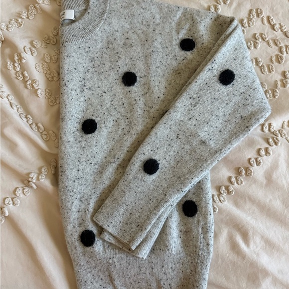 Madewell Speckled Gray Cashmere Sweater - Picture 2 of 4